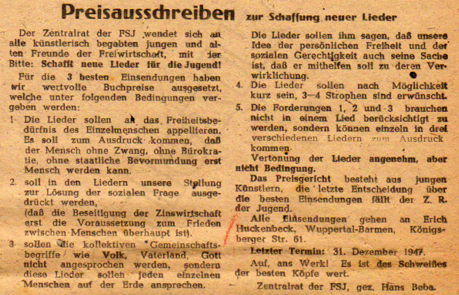 FSJ Preisausschreiben