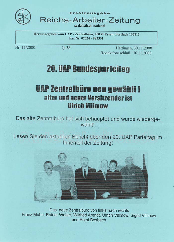 Reichs-Arbeiter-Zeitung 11/2000