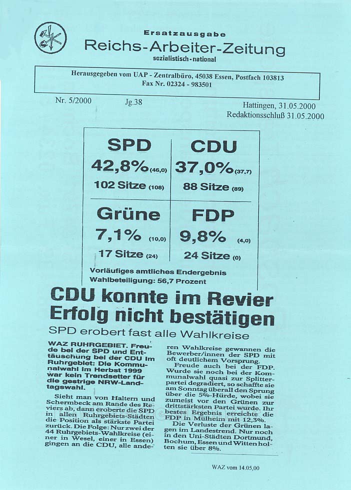 Reichs-Arbeiter-Zeitung 5/2000