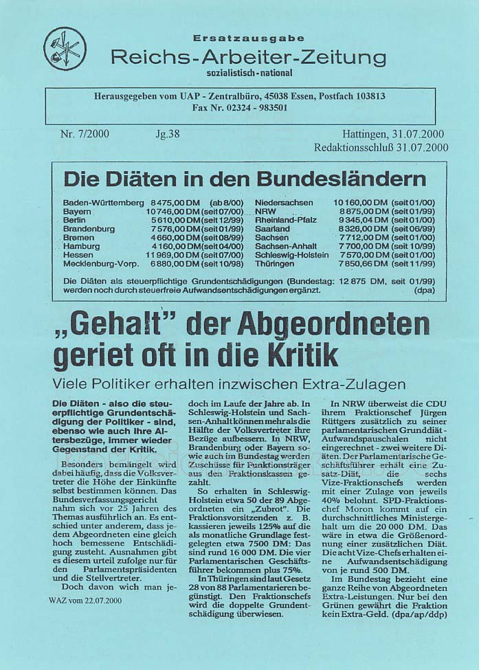 Reichs-Arbeiter-Zeitung 7/2000