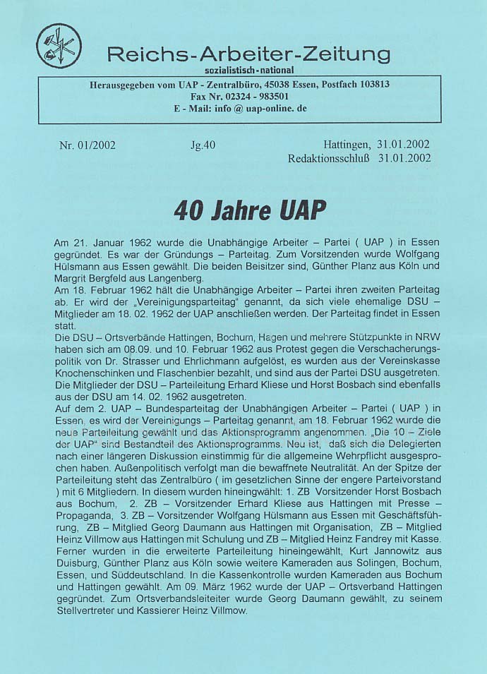 Reichs-Arbeiter-Zeitung 1/2002