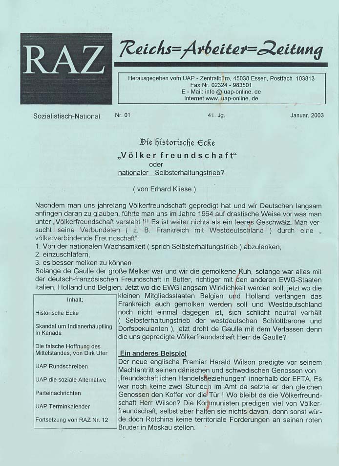 Reichs-Arbeiter-Zeitung 1/2003